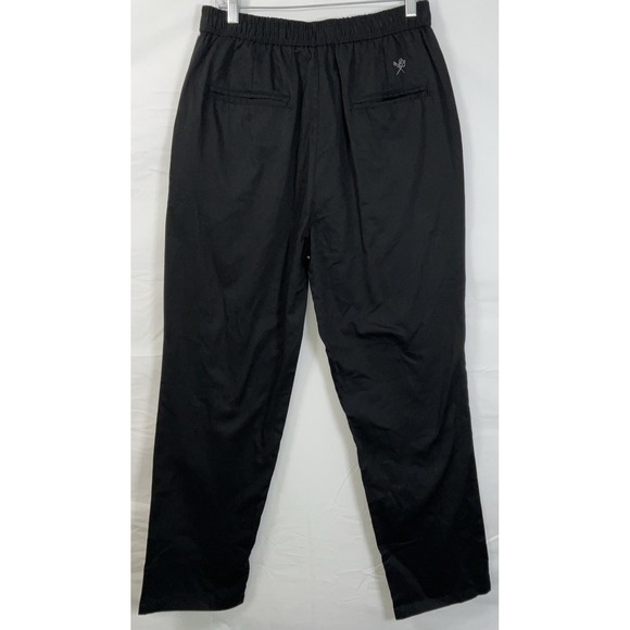 NWT Men's Pembrook Comfort Collection Elastic Waist Dress Pants Black Large - Picture 4 of 7